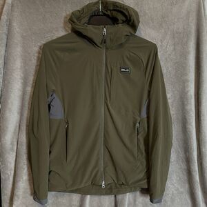 Ralph Lauren RLX Stretch Ripstop Hooded Jacket Small Green Hiking Gorpcore